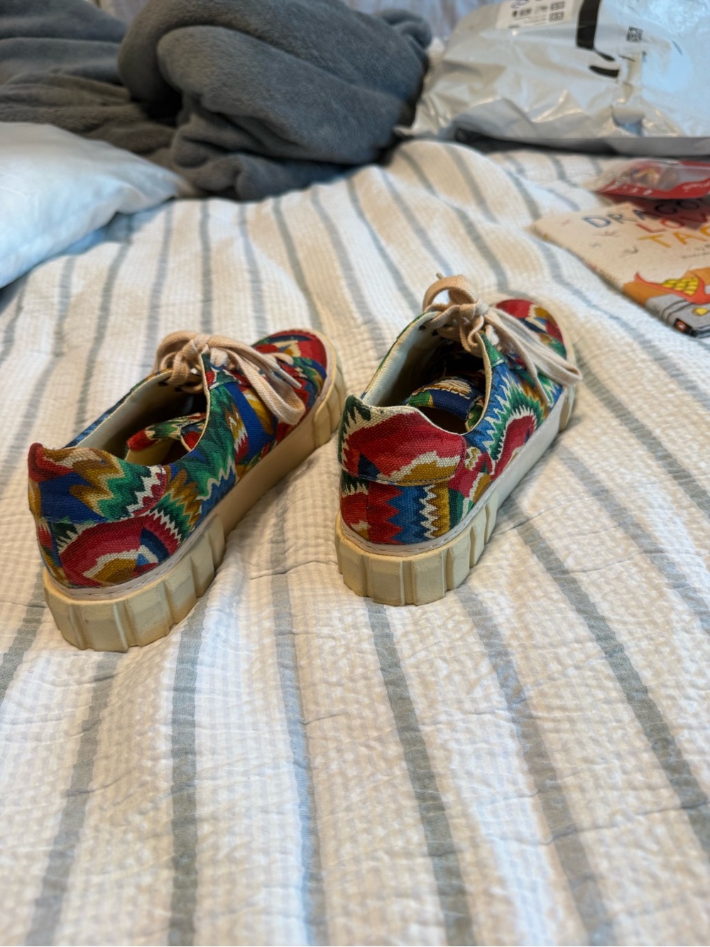 FARM RIO Multicolor Floral-Abstract Canvas Platform Sneakers - Picture 3 of 5